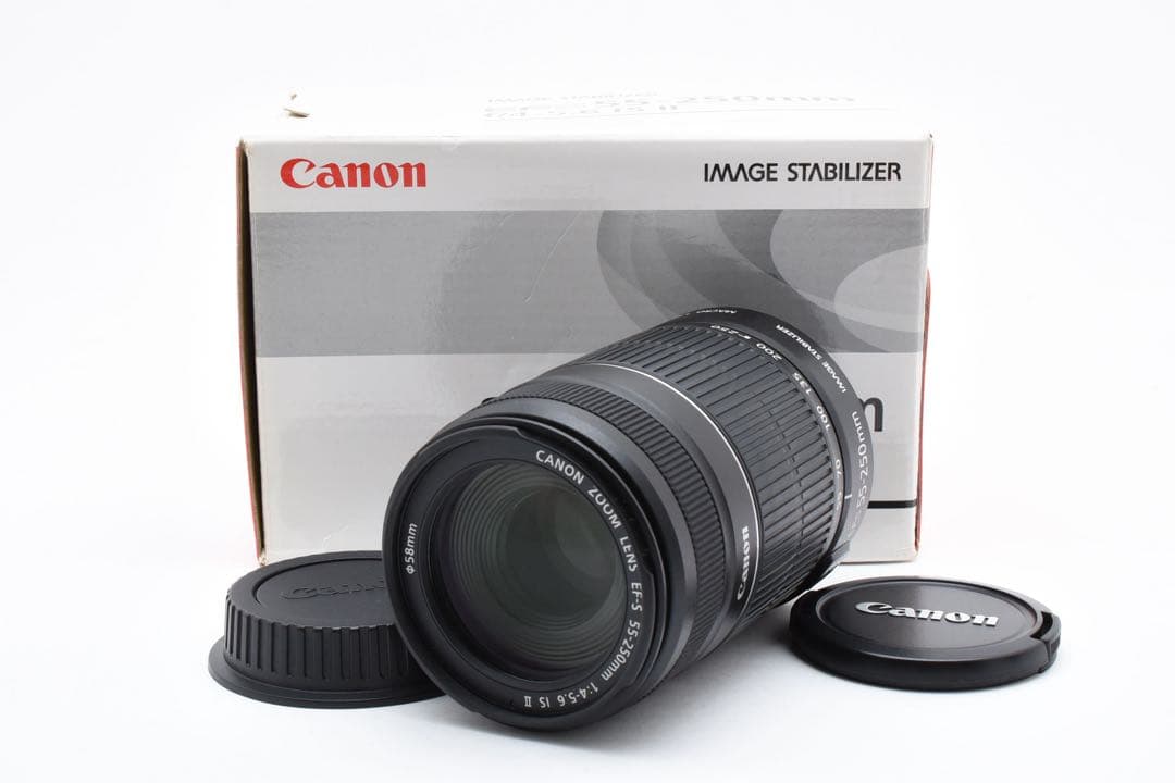 美品 CANON EF-S 55-250mm IS II 望遠ズームレンズ