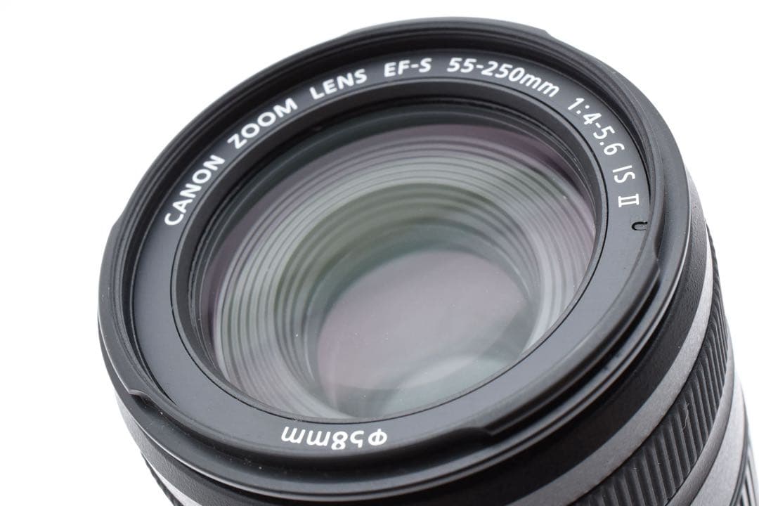 美品 CANON EF-S 55-250mm IS II 望遠ズームレンズ