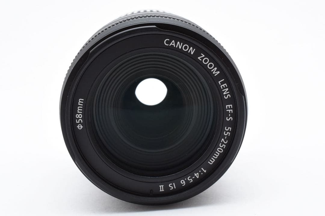 美品 CANON EF-S 55-250mm IS II 望遠ズームレンズ