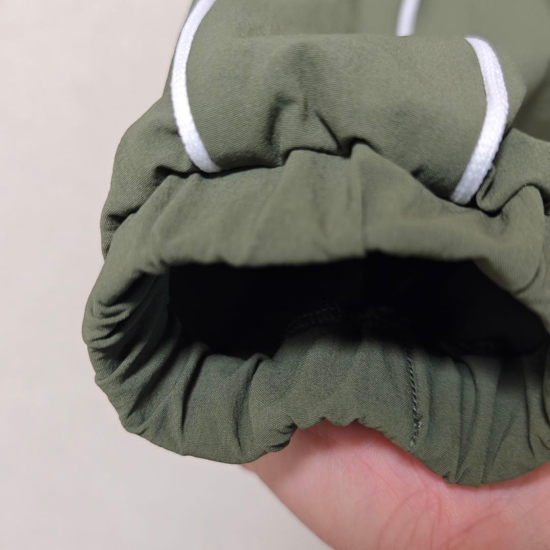 CRONOS ハーフジップ ナイロンジャケット オリーブグリーン Mサイズ