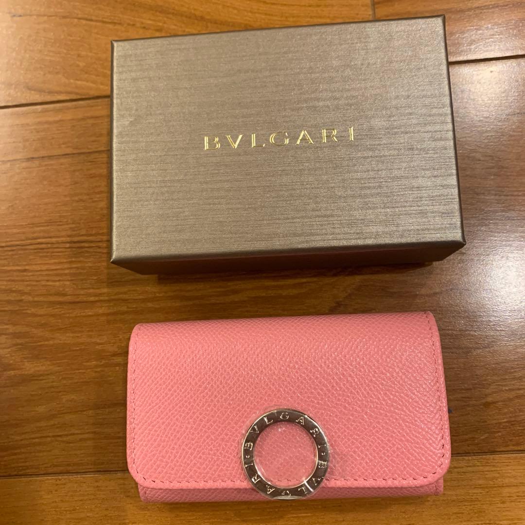 値下げ可能　BVLGARI ピンク レザー キーケース