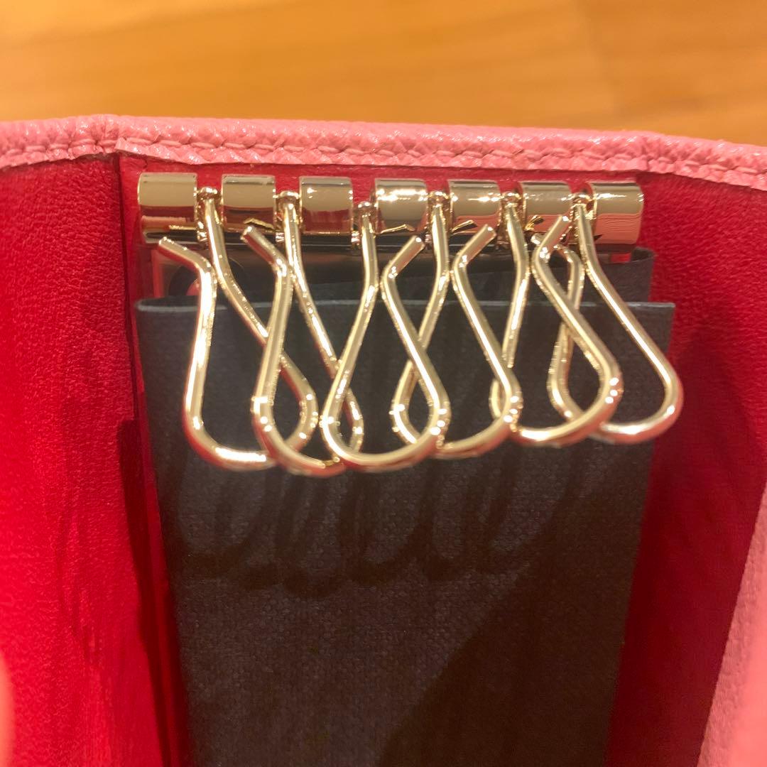 値下げ可能　BVLGARI ピンク レザー キーケース