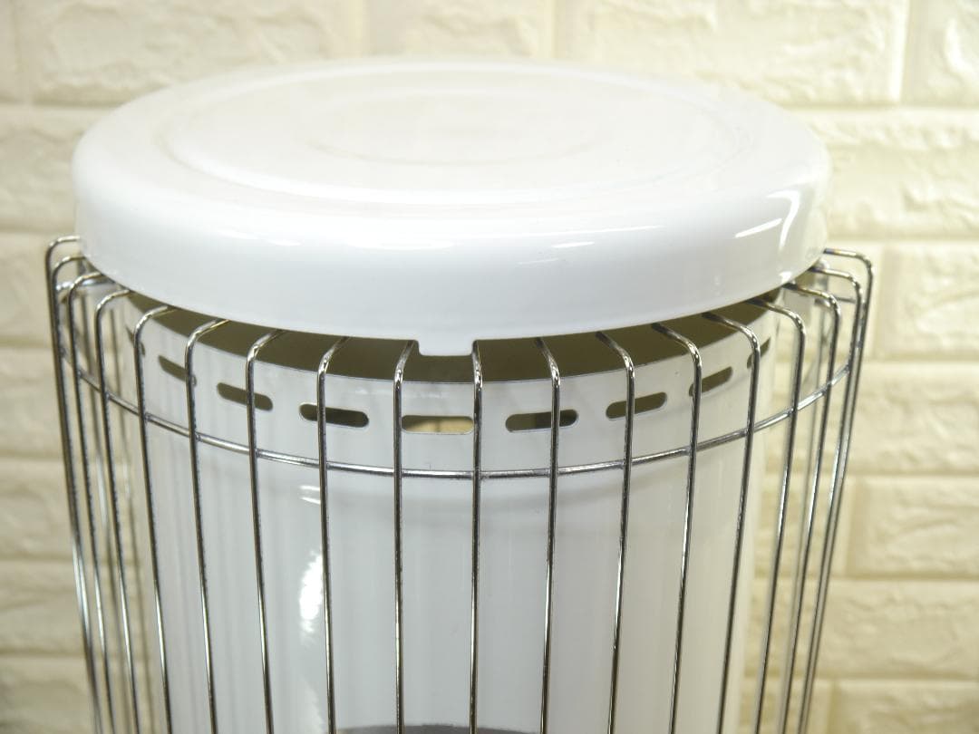 送料無料◆2014年◆コロナ 石油ストーブ 円筒形 ガード付き　ホワイト