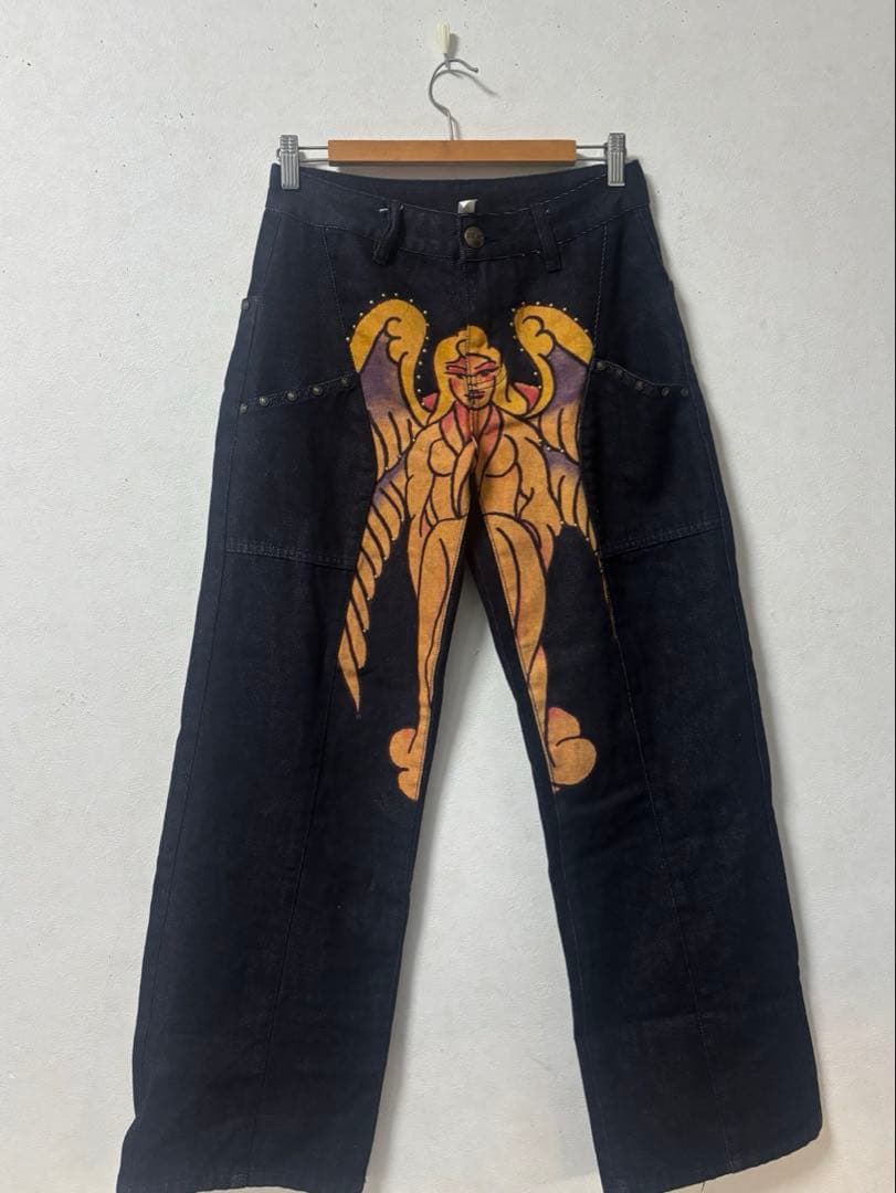 パンツ Sculptor X Ed Hardy Cracked Angel Denim