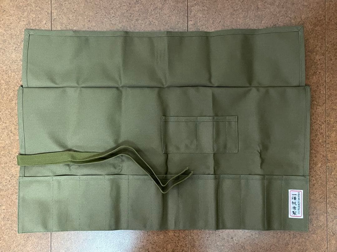 【未使用品】一澤帆布製 道具巻き 95 オリーブ