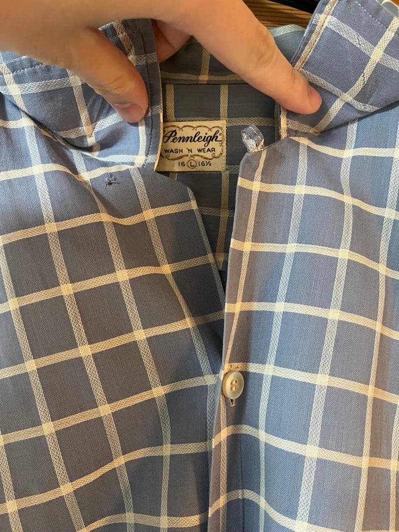 70s 80s ビンテージ　チェックシャツ