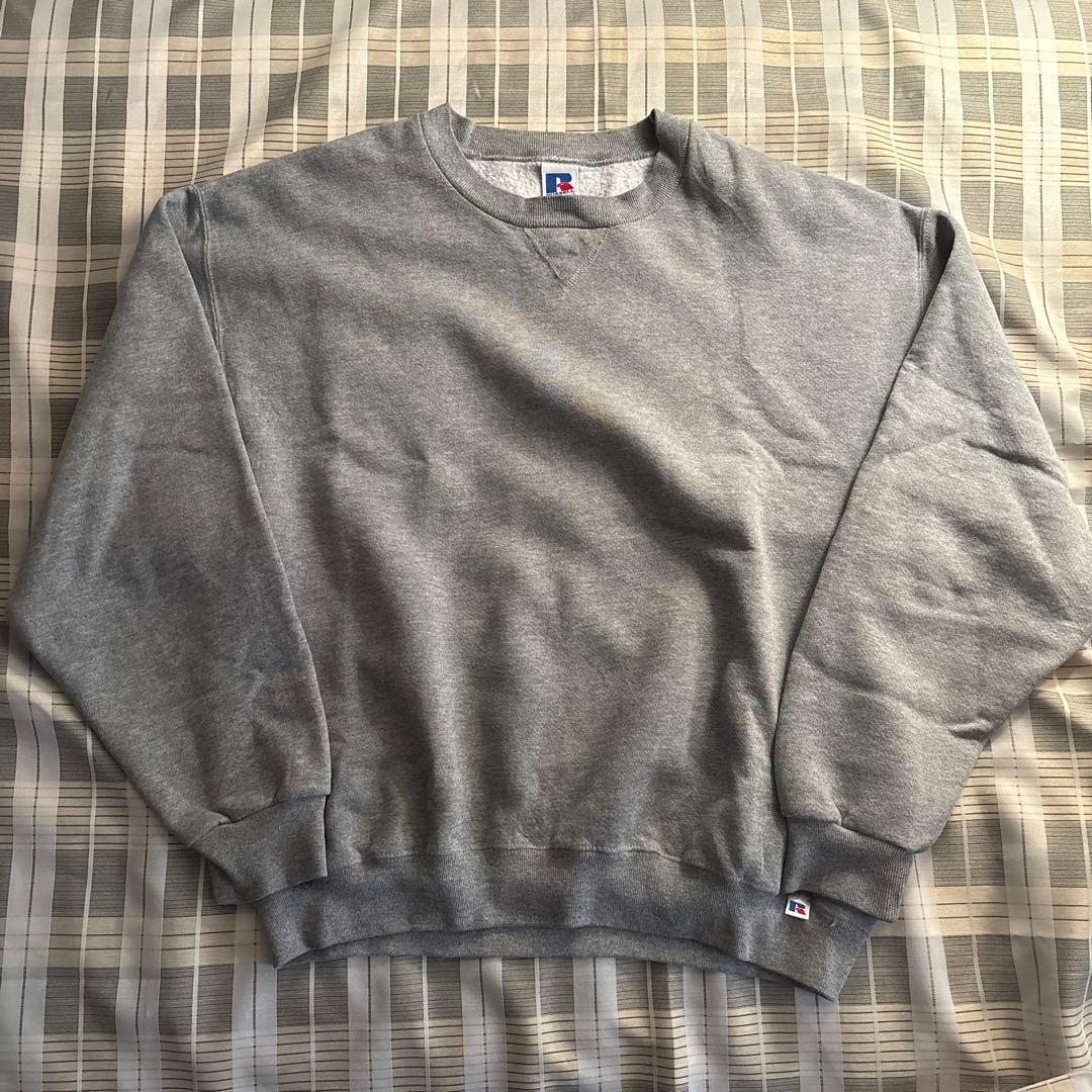 【90s】RUSSELL ATHLETIC 無地スウェット　グレー