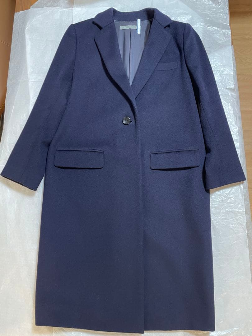 theory luxe チェスターコート ネイビー　038