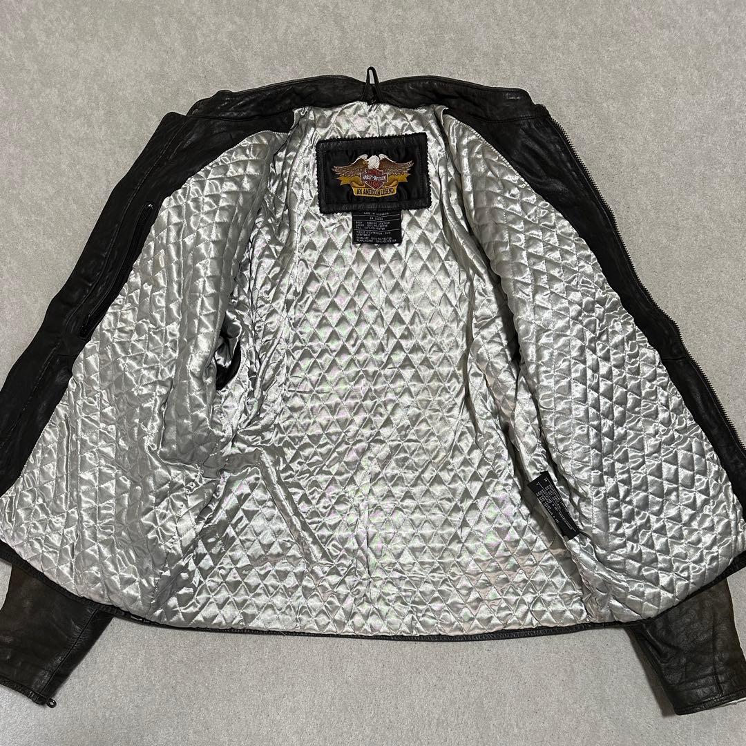 専用★L✨️ ハーレーダビッドソン　シングルライダース　レザージャケット　短丈