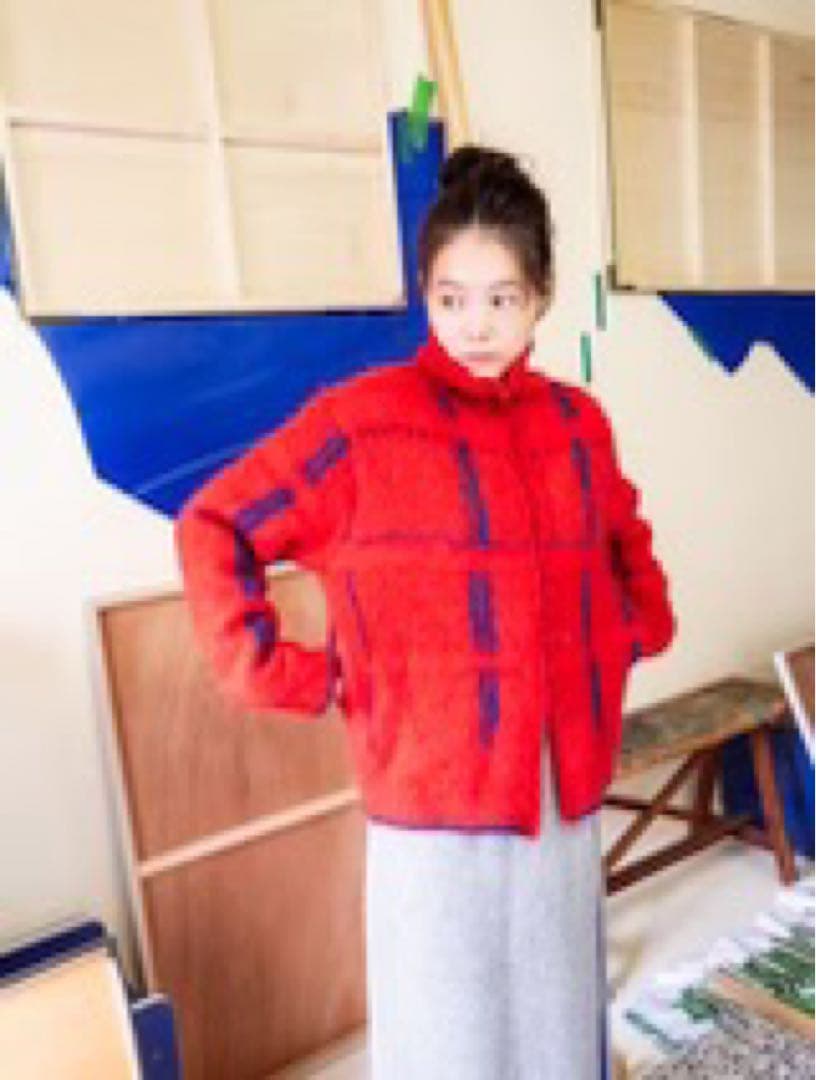 pamm 透明な空気のチェックジップニット