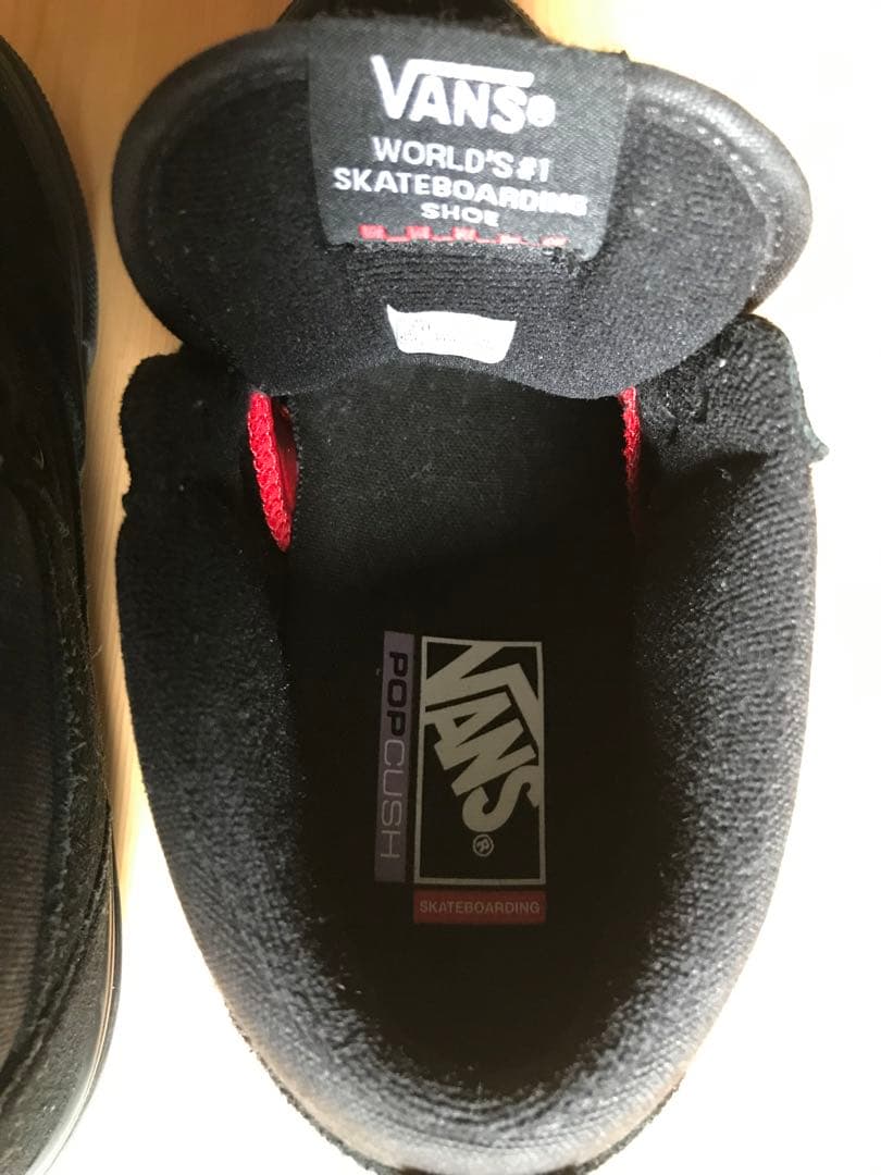 美品　vans skate halfcab スケートモデルBlack 25.0