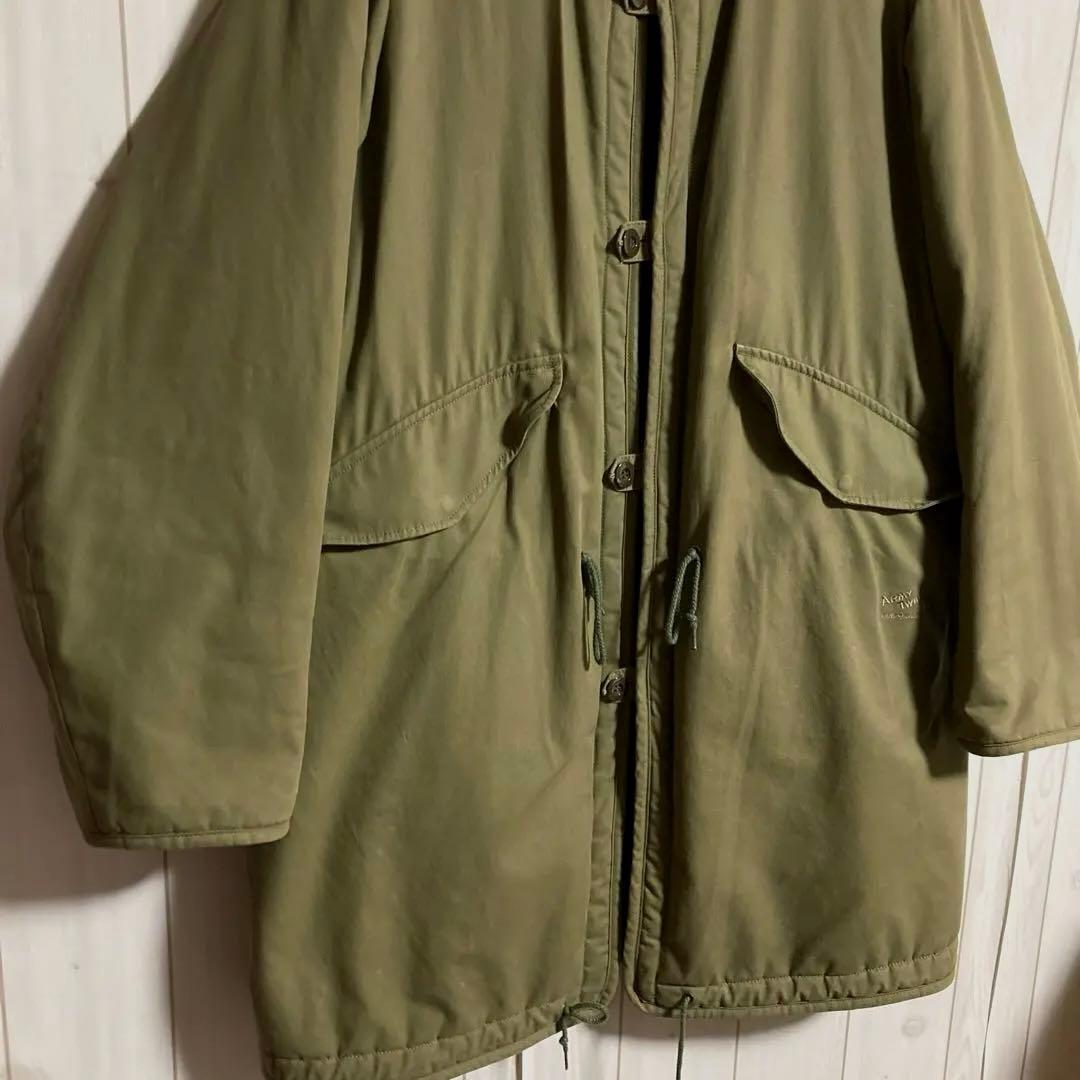 極上ARMY TWILLリバーシブルミリタリーボアフィールドコートM-65USA