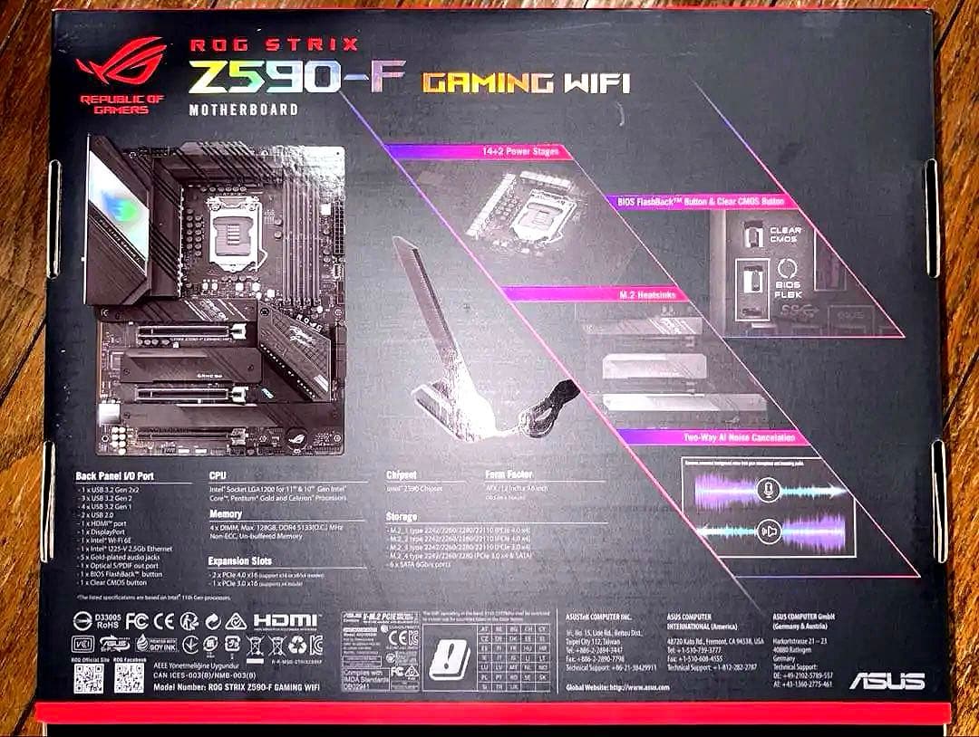 ASUS ROG STRIX Z590-F 【簡易水冷キット付き】