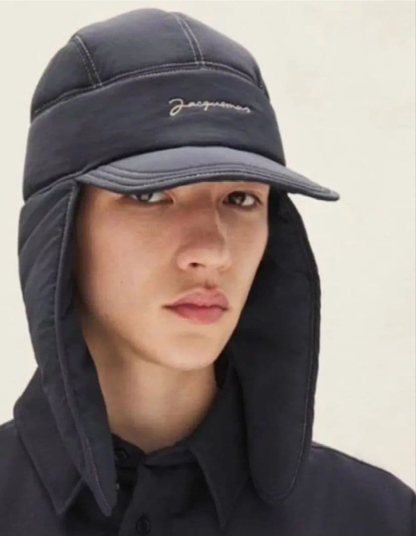 JACQUEMUS フライトキャップ ネイビー 58