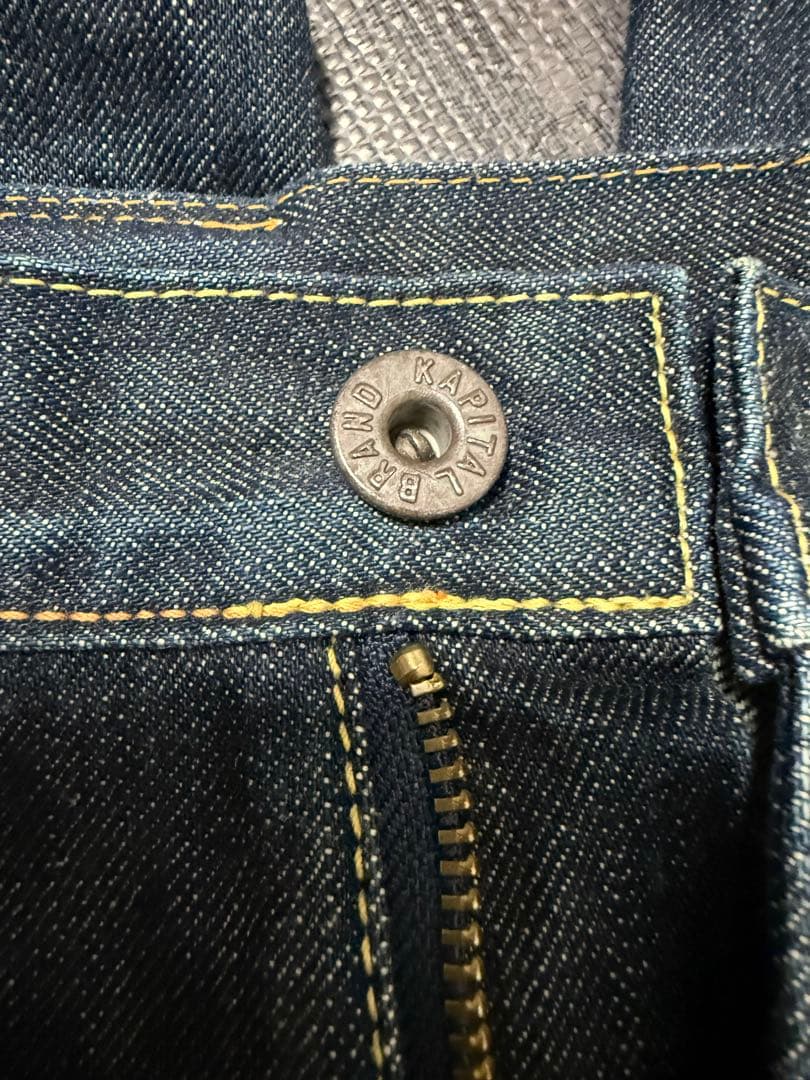 KAPITAL フレアデニムパンツ ダークブルー