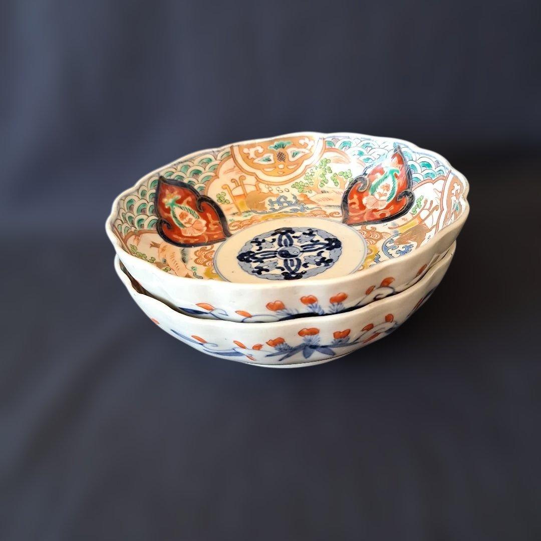 「ご成約者」です。 「金彩うさぎに 青海波」古伊万里皿　2点まとめて