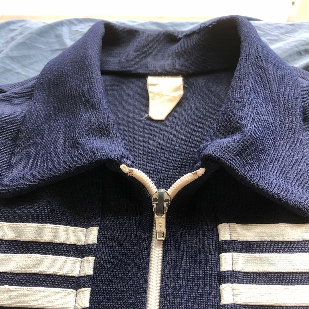 アディダス　'70ヴィンテージ西ドイツ製ガイコツジャージネイビーD.I.50