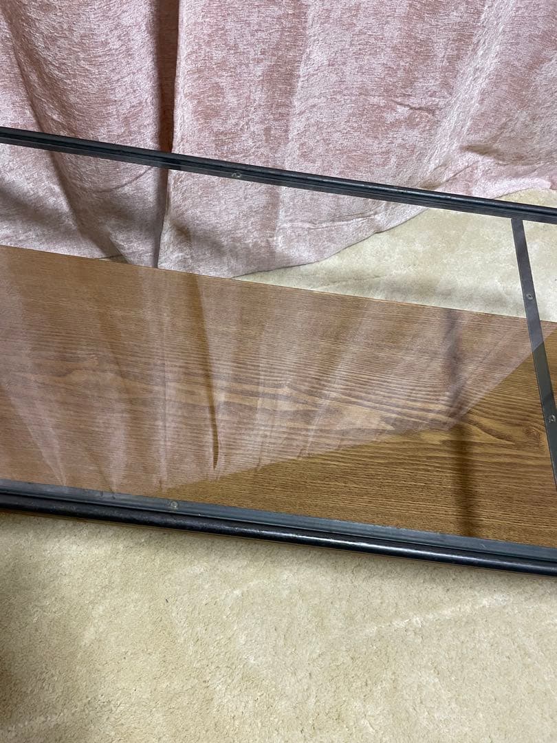 美品　アデペシュ a depeche ガラステーブル　センターテーブル