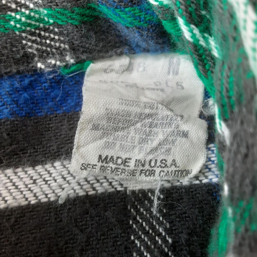 70s 80s FIVE BROTHER ネルシャツ 三角タグ USA製 M