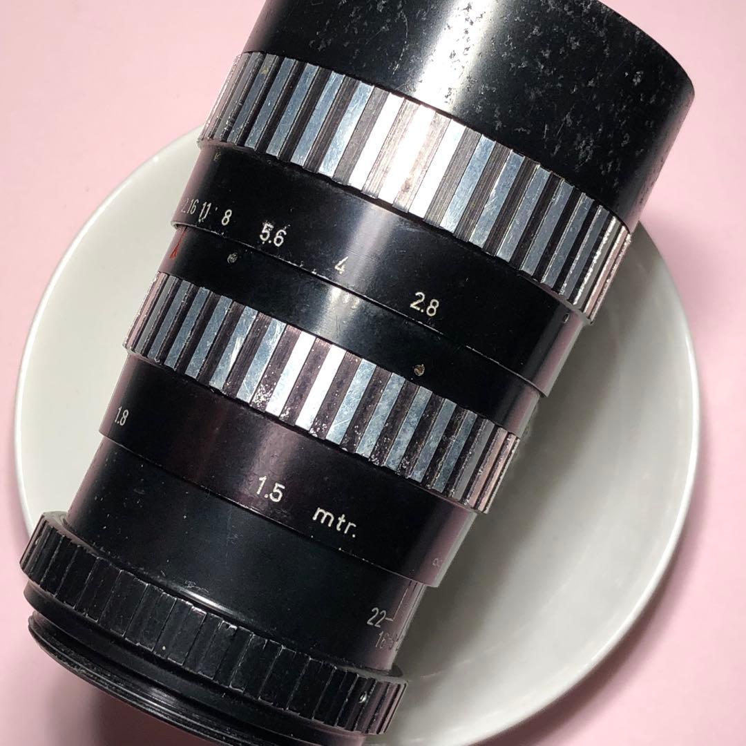 ゼブラ柄　REVUE 135mm f2.8 m42マウント