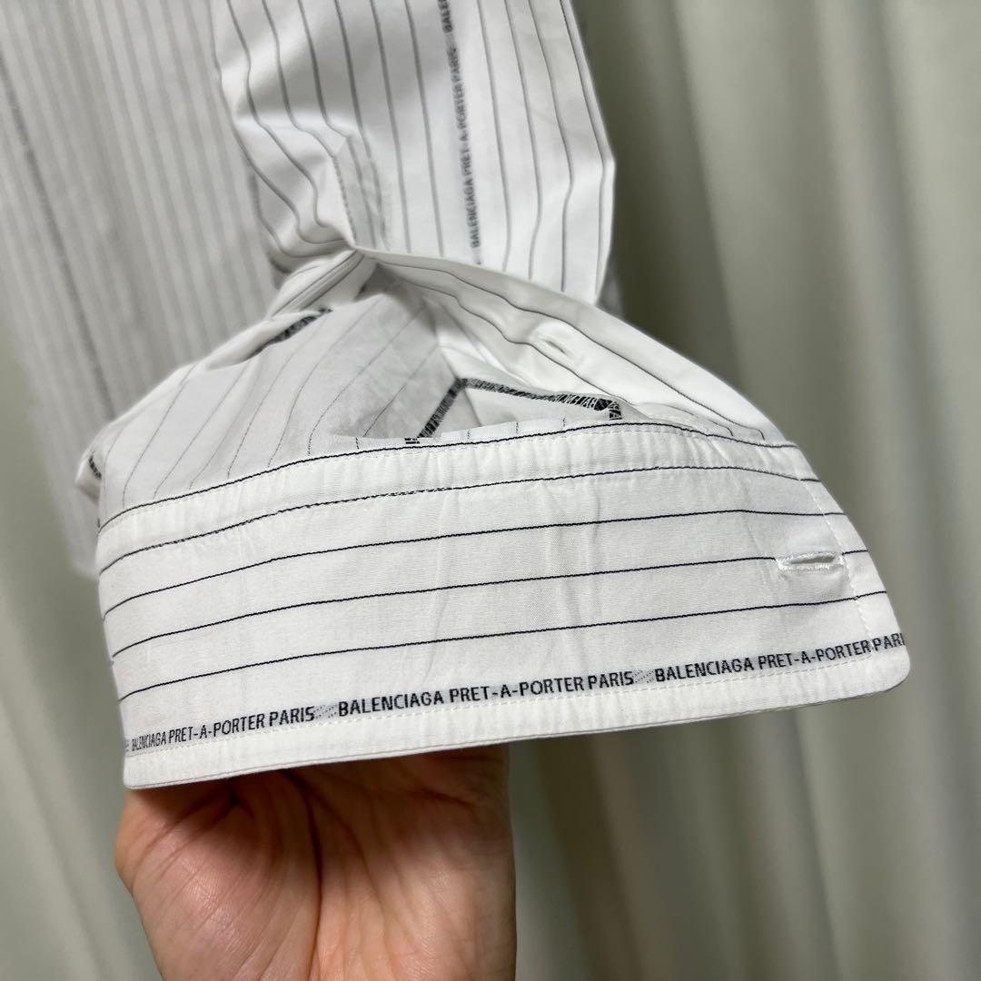 ★定価14万★ BALENCIAGA ピンストライプシャツ