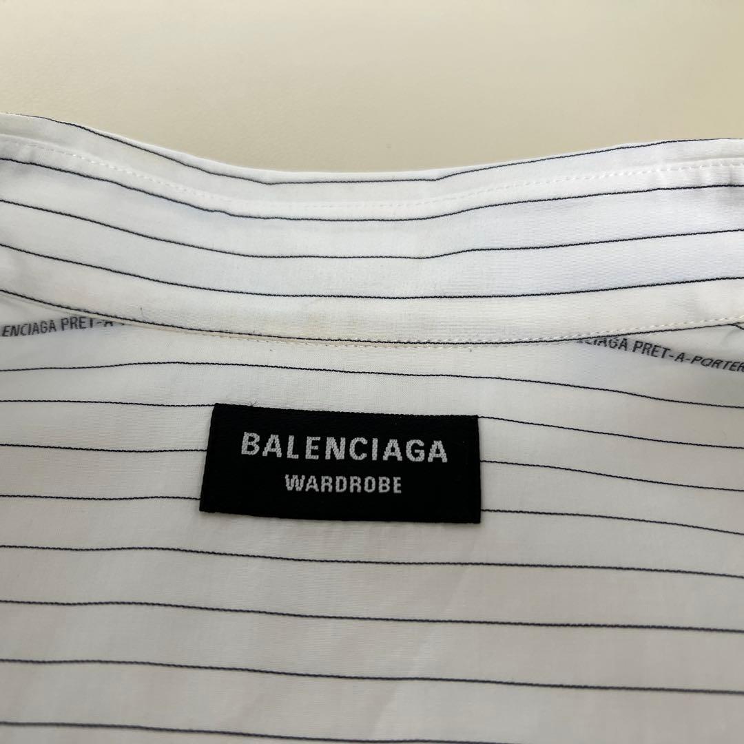 ★定価14万★ BALENCIAGA ピンストライプシャツ
