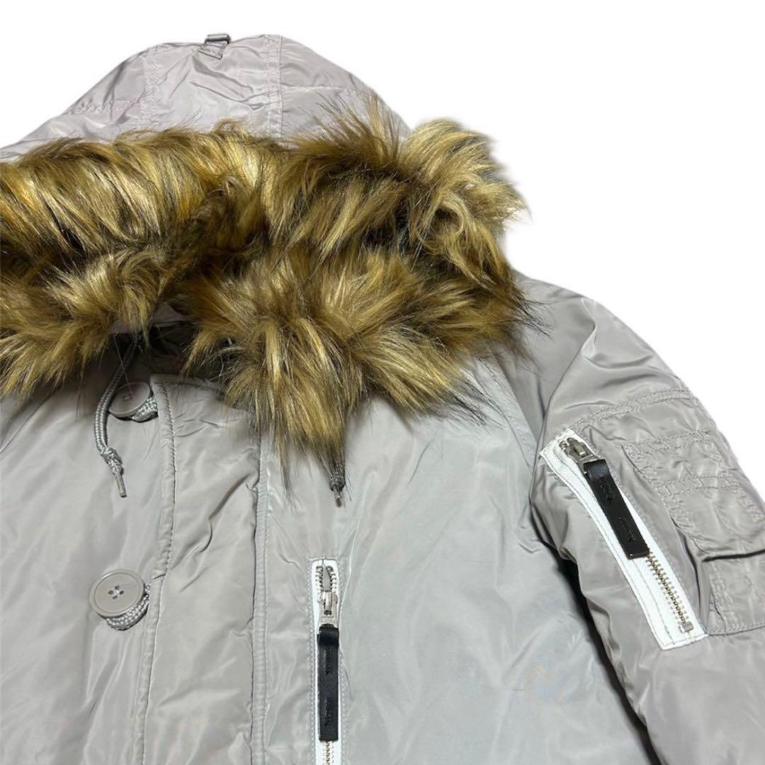 希少色！美品！アルファインダストリーズ N-3B ミリタリー シルバー