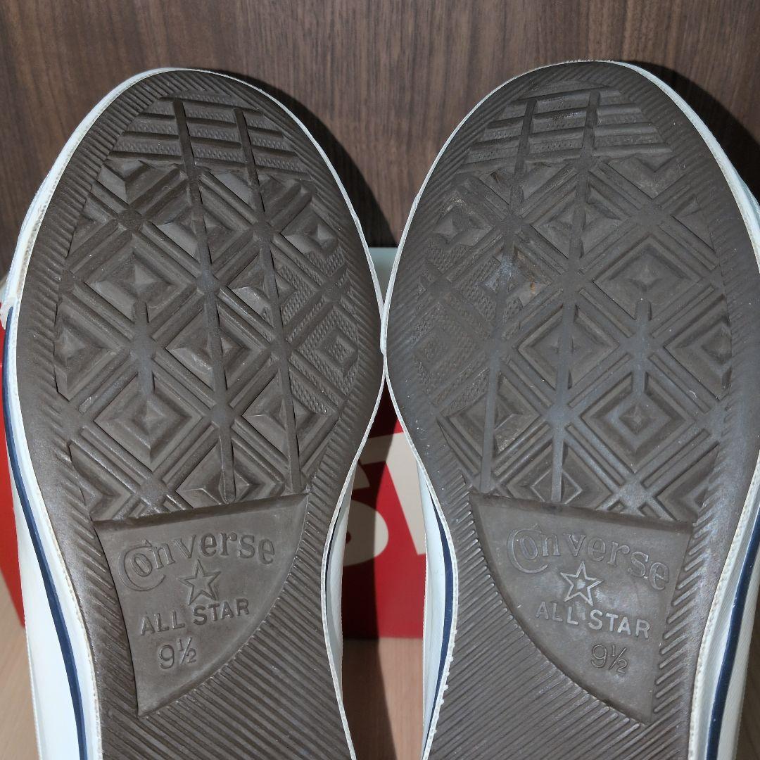 【US9.5】ワンスター　白×赤　V-3レザー　ベルクロ　 ALL STAR