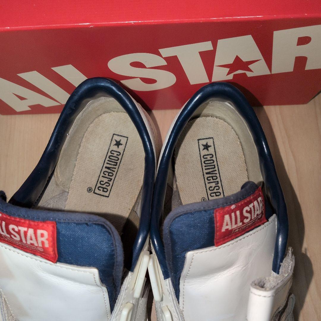 【US9.5】ワンスター　白×赤　V-3レザー　ベルクロ　 ALL STAR