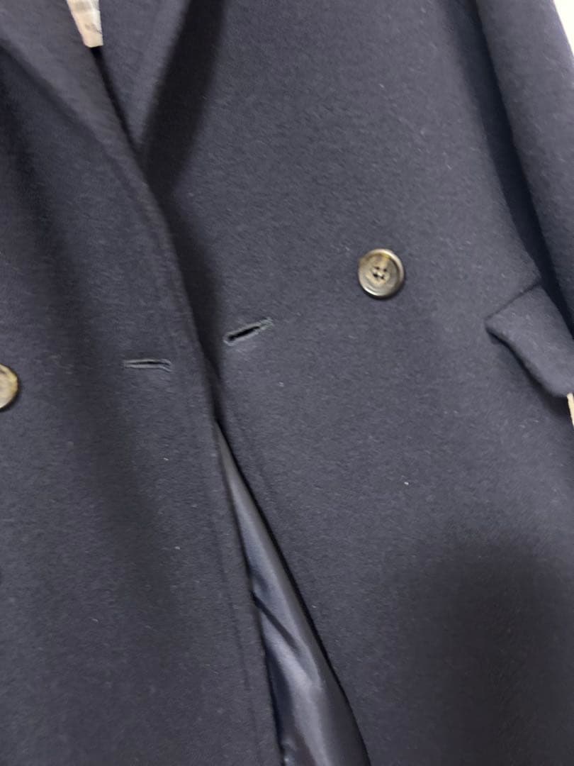 採寸ありB:MING by BEAMS / ネイビー チェスターコート Sサイズ