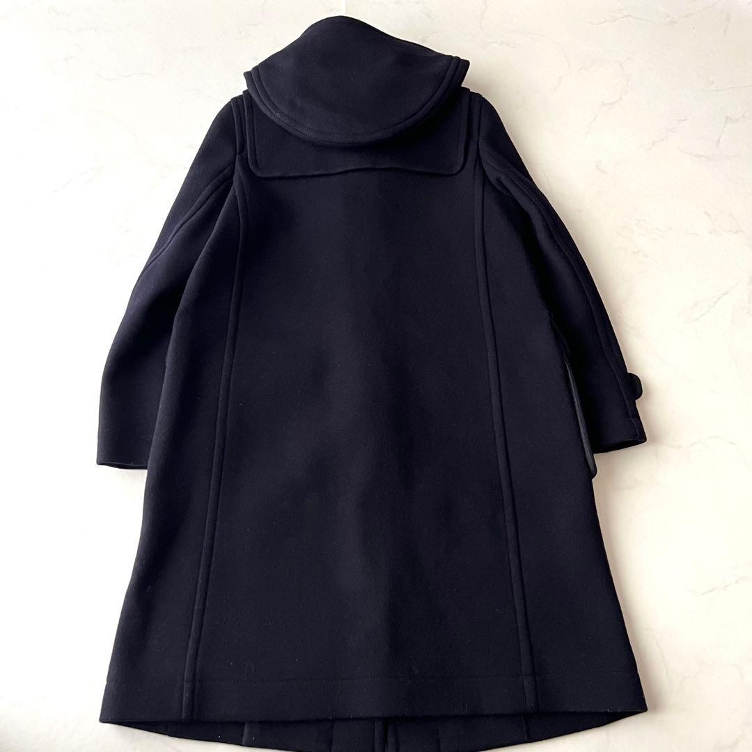 現行 マッキントッシュフィロソフィー ダッフルコート ネイビー チェック 38M