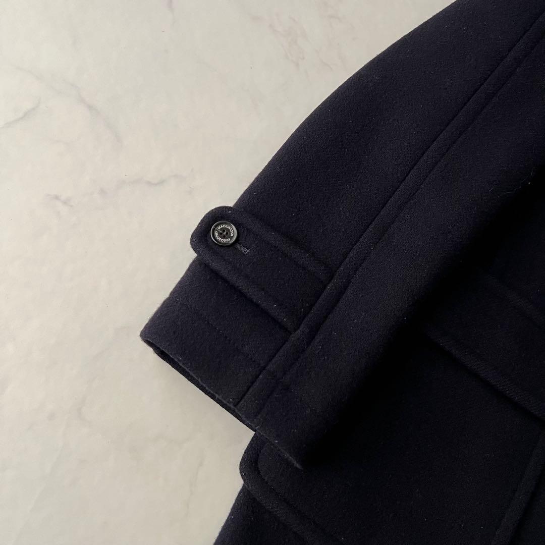 現行 マッキントッシュフィロソフィー ダッフルコート ネイビー チェック 38M