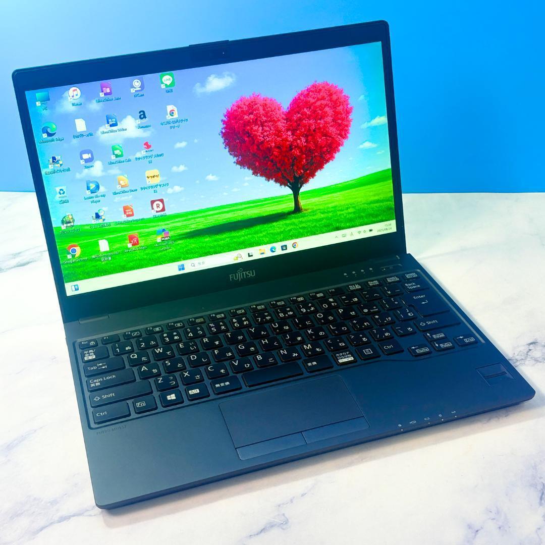 超薄型軽量！メモリ8GB・SSDで快速！指紋センサー・Win11・ノートパソコン