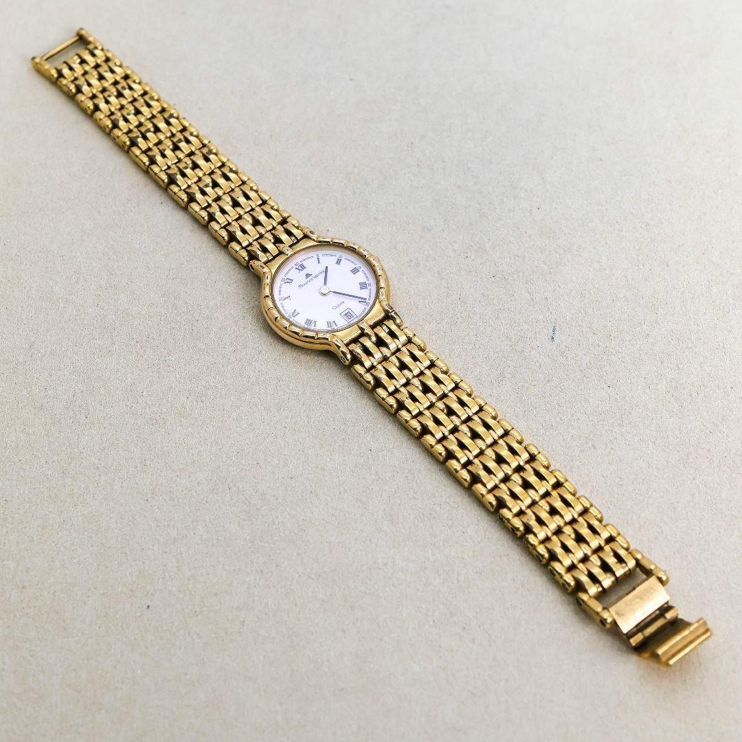 稼働 モーリスラクロア 腕時計 ローマン デイト ゴールド レディース1433