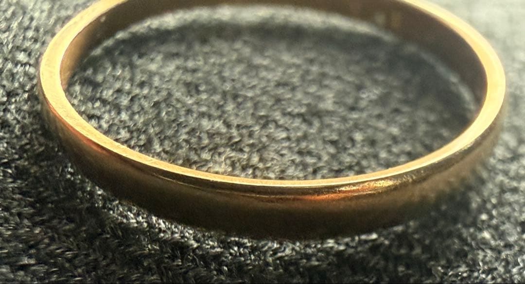 リング　11号　K18 総重量1.2g 歪み有　刻印潰れ有