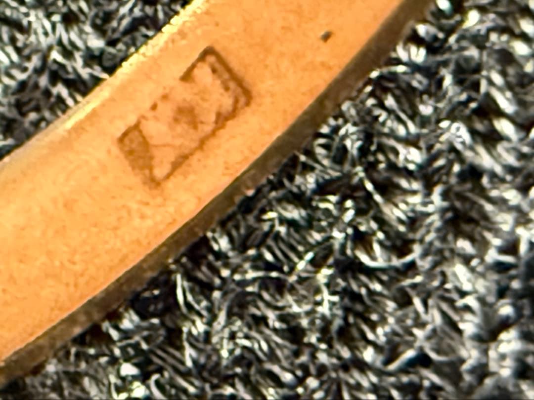 リング　11号　K18 総重量1.2g 歪み有　刻印潰れ有