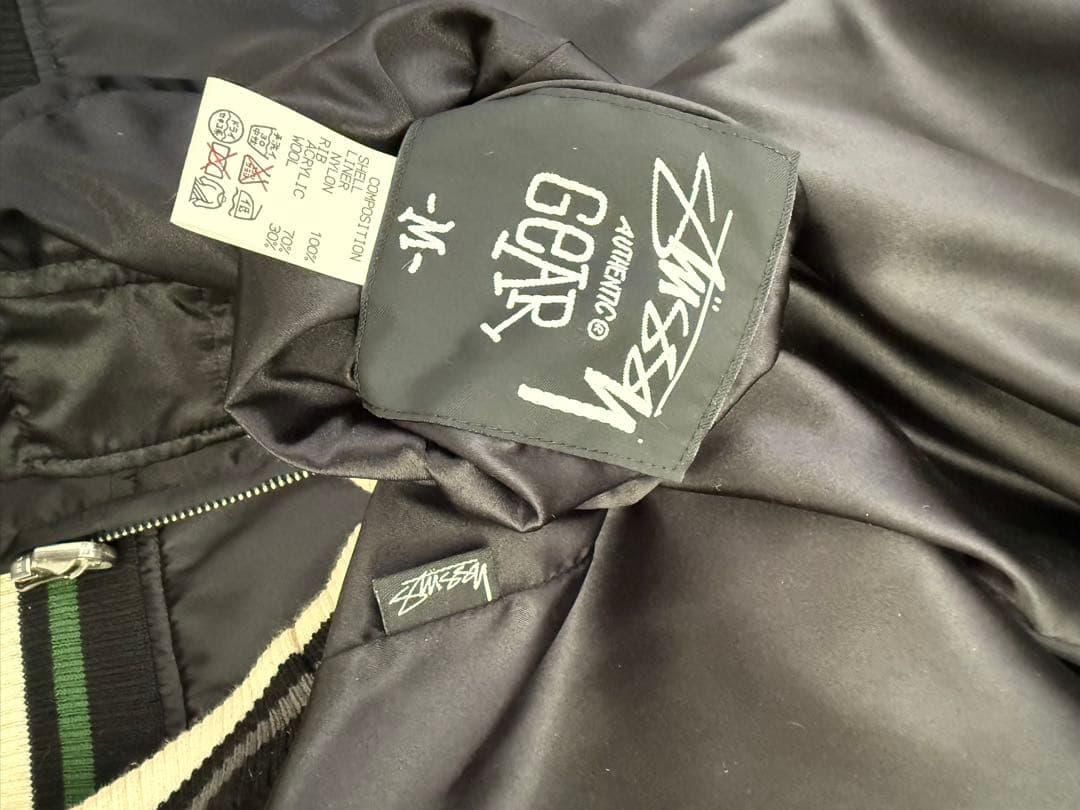 old stussy スカル&スネーク スカジャン M 新品未使値札有り