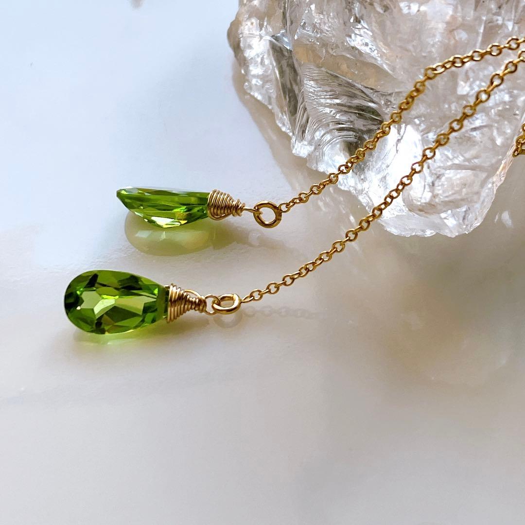 Kaya◆一点物✧パイライト×グレーイエローダイヤモンドピアス✧14kgf