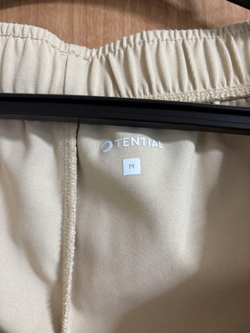 TENTIAL ベージュ 半袖パジャマセット　Mサイズ