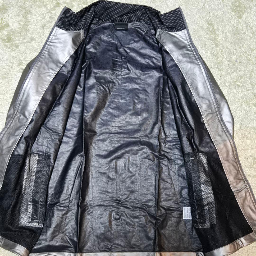 希少色　アディダス　ジャージ セットアップ ロゴ シルバー JD2006 L