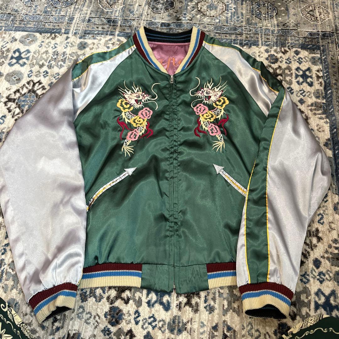 最終値下げ　テーラー東洋 スカジャン ジャケット SOUVENIR龍 虎 刺繍