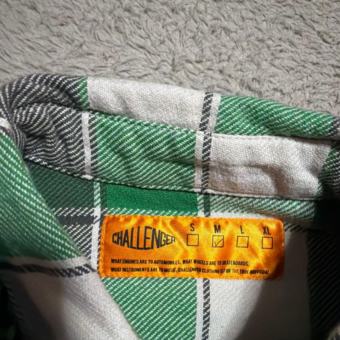CHALLENGER L/S BIG CHECK SHIRT ネルシャツ　M