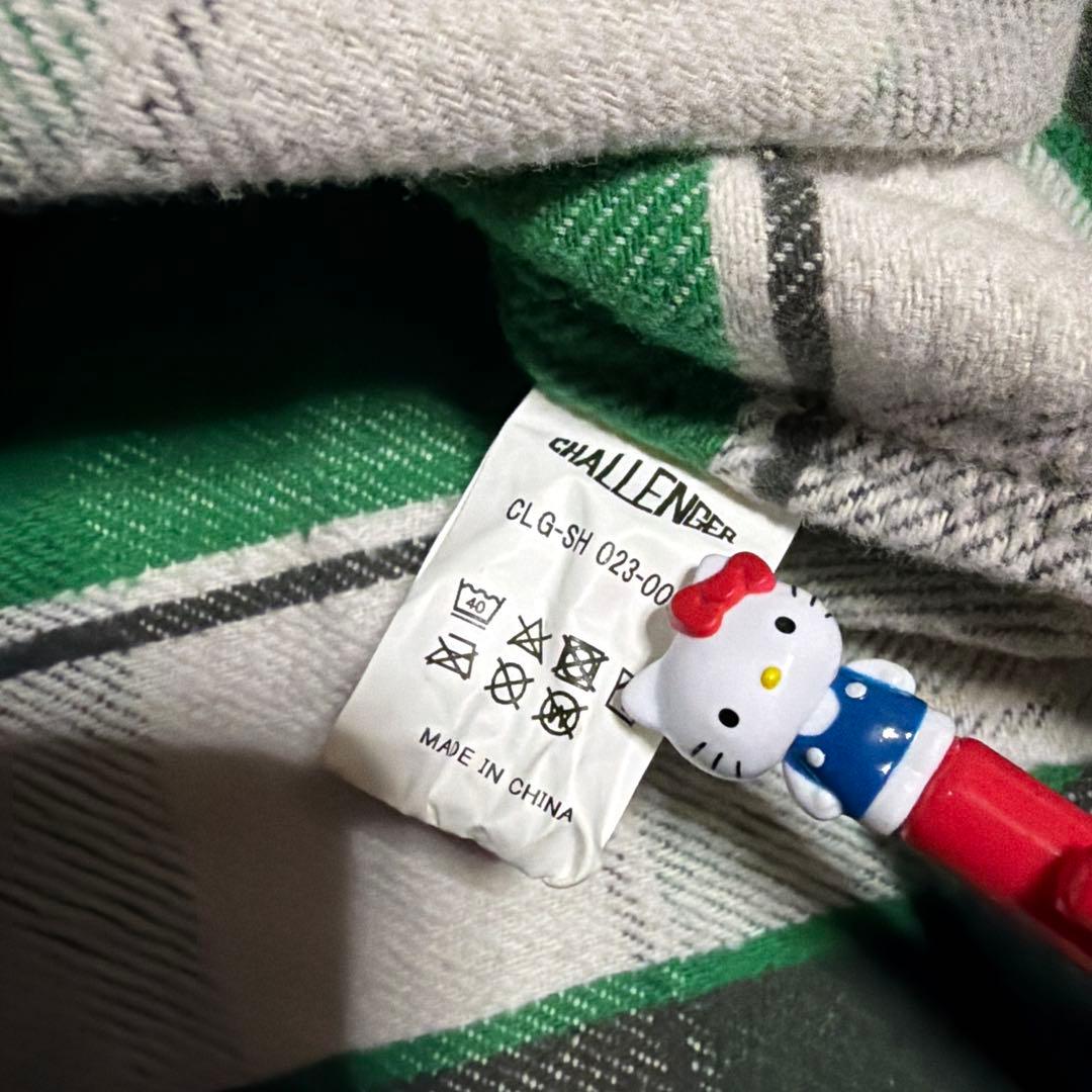 CHALLENGER L/S BIG CHECK SHIRT ネルシャツ　M