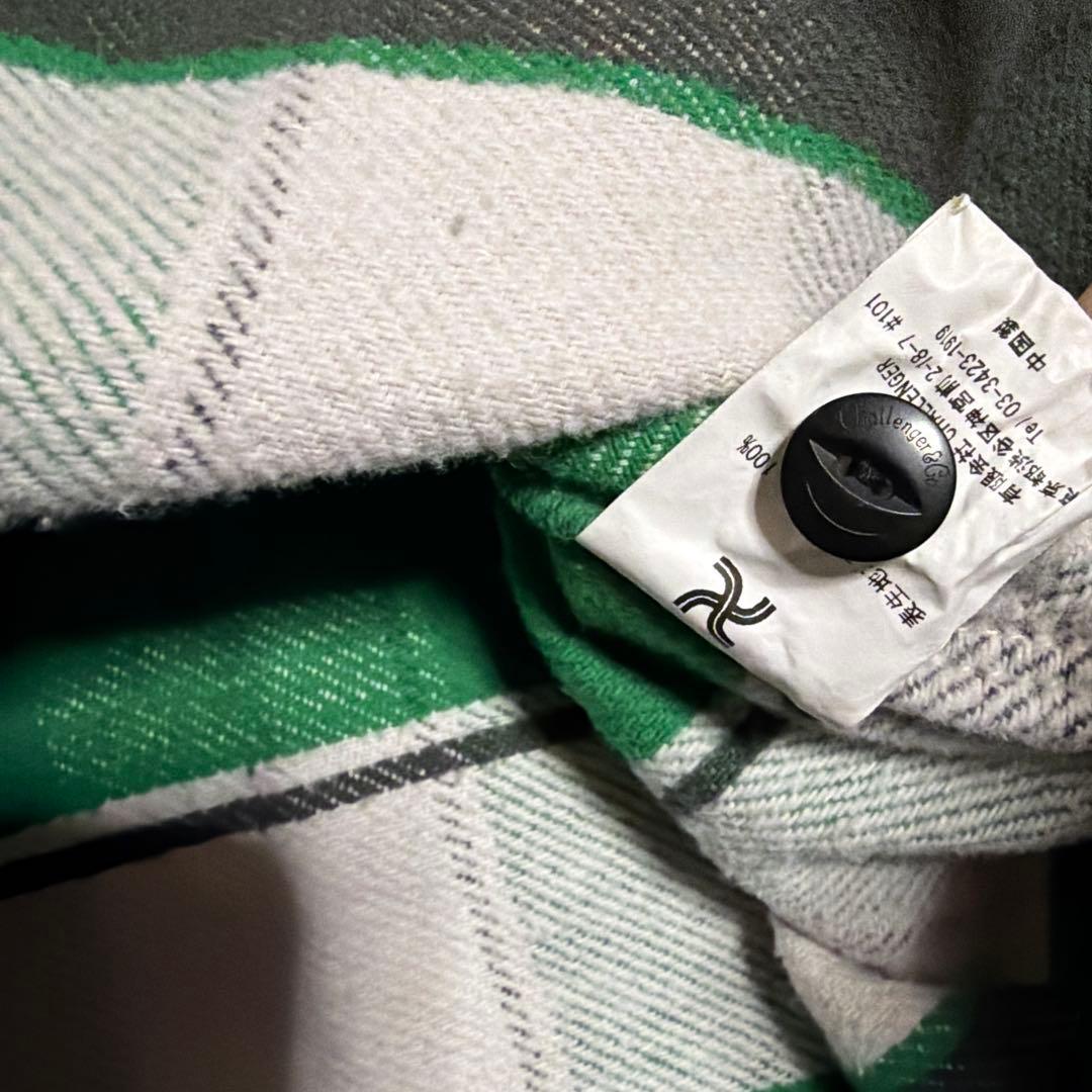 CHALLENGER L/S BIG CHECK SHIRT ネルシャツ　M