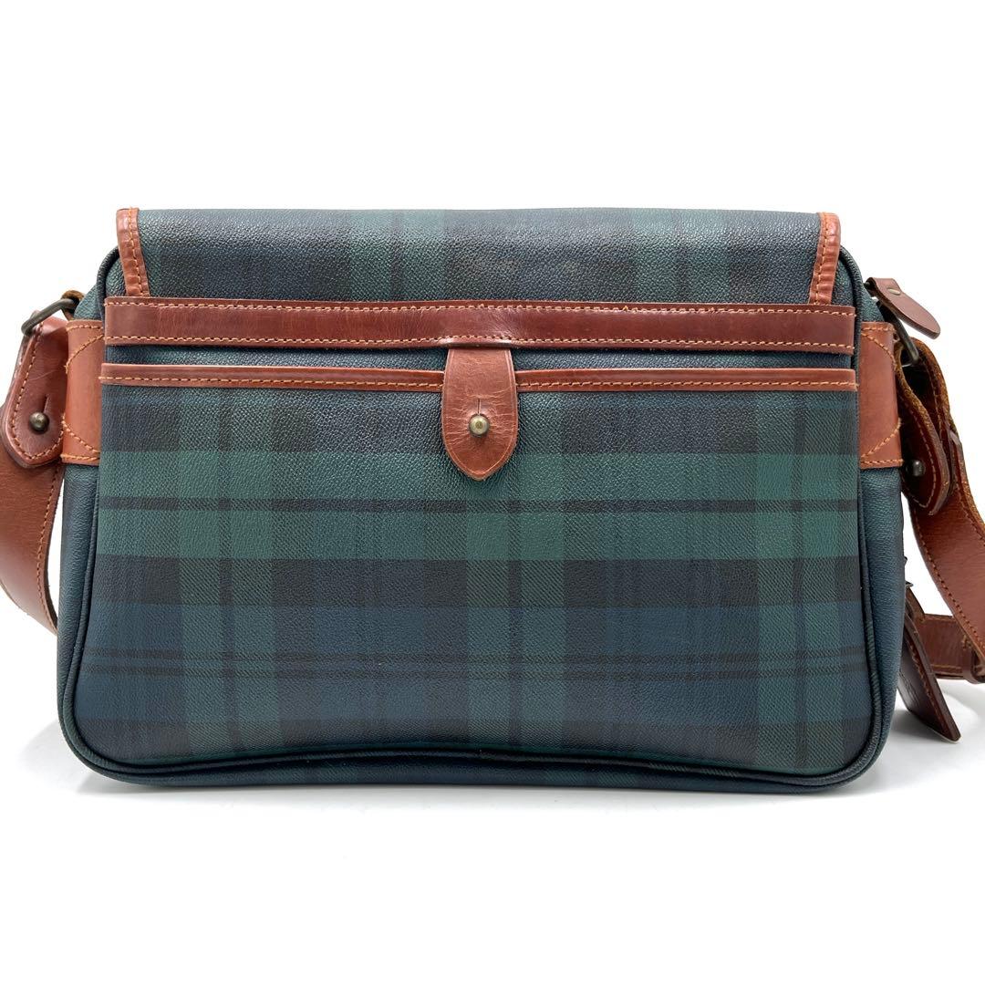 【美品】ポロラルフローレン ショルダーバッグ メッセンジャー チェック