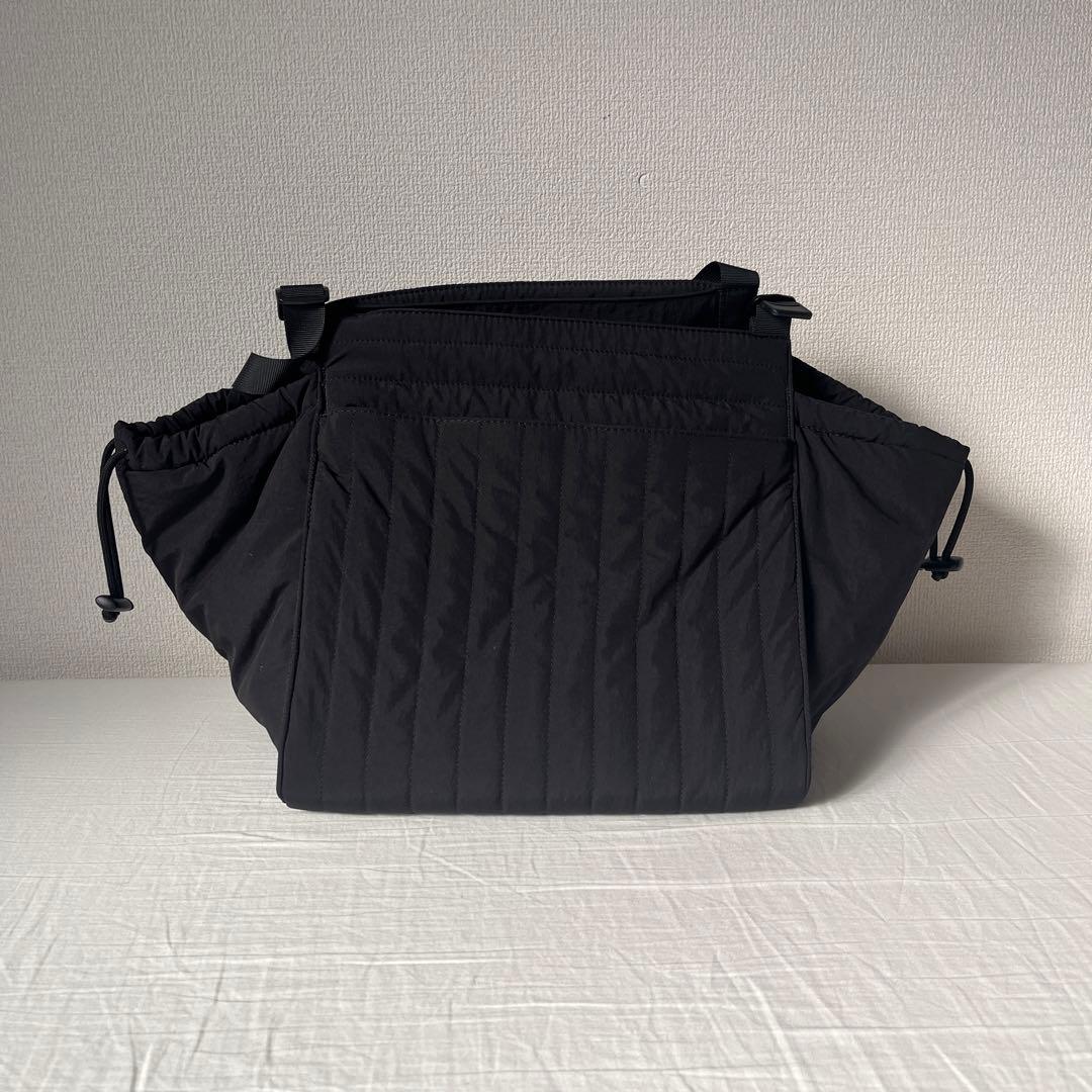 ゆ*う様 ブラック ナイロン マザーズバッグ キルティング