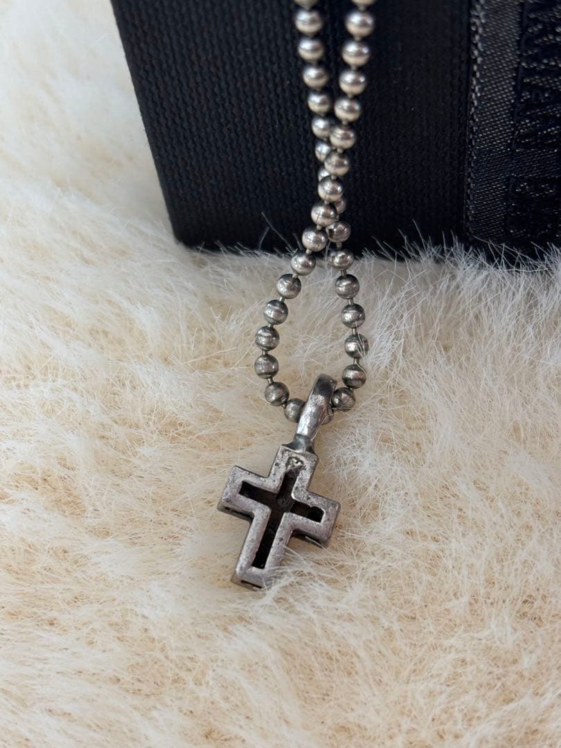 ジョルジオアルマーニ　クロス ネックレス シルバー925 ペア