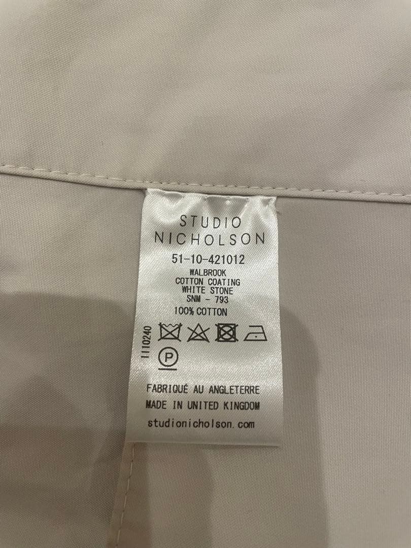 STUDIO NICHOLSON ライトグレー ジャケット Mサイズ