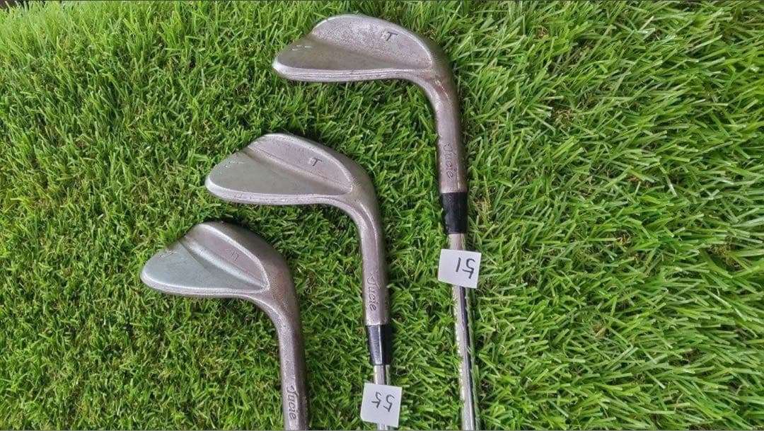 美品　jucie Ttウェッジ　ノーメッキ　51.55.60３本 モーダス115