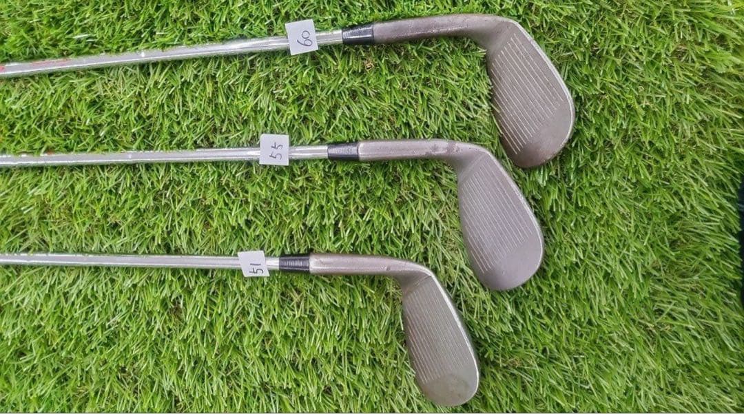 美品　jucie Ttウェッジ　ノーメッキ　51.55.60３本 モーダス115